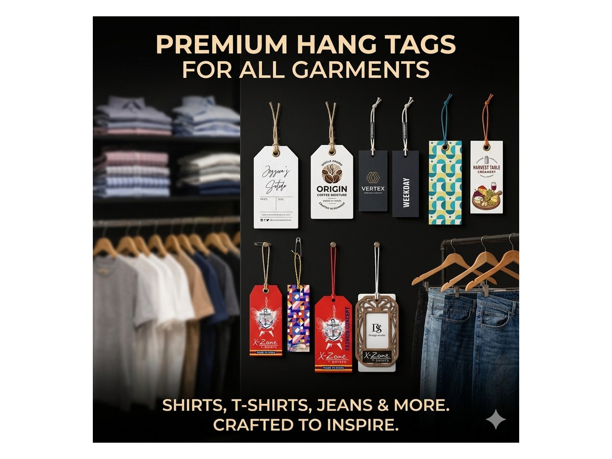Hang Tags - real product photo