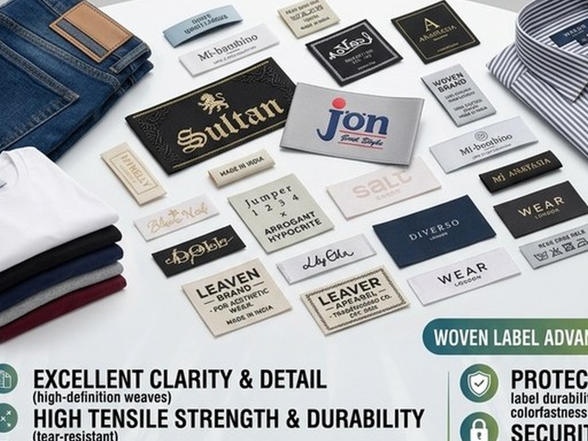 Woven Labels - real product photo